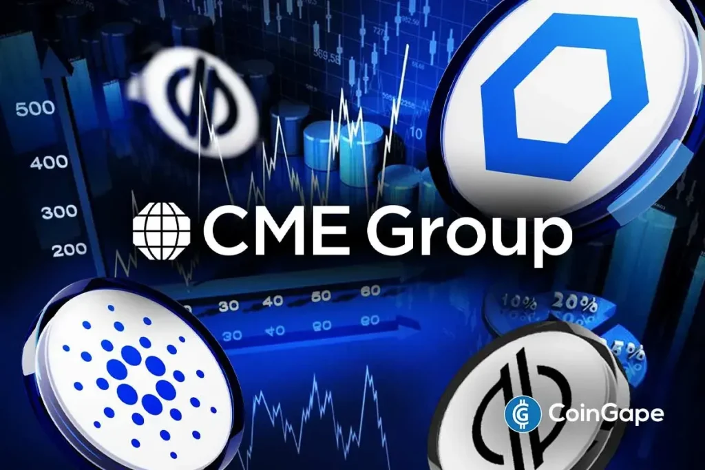 CME To Launch Cardano, Chainlink, and XLM Futures CME Group launches Cardano, Chainlink, and Stellar futures as institutional demand for regulated crypto derivatives grows.